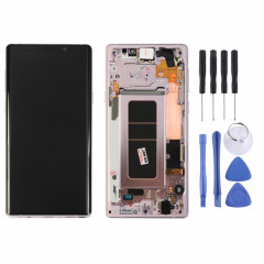 Écran LCD et numériseur complet avec cadre pour Galaxy Note9 / N960A / N960F / N960V / N960T / N960U(Rose)