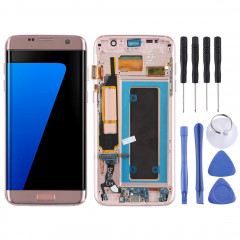 Ecran LCD et assemblage complet du numériseur (matériau Oled) (avec cadre / port de charge Câble flexible / bouton d'alimentation Câble flexible / Bouton volume pour câble) pour Galaxy S7 Edge / G935F / G935FD