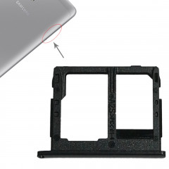 Bac à carte SIM + bac à carte Micro SD pour Galaxy Tab A 8.0 / T380 / T385 (Noir)