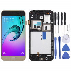 Écran LCD TFT pour Galaxy J3 (2016) / J320F Digitizer Assemblage complet avec cadre (Or)