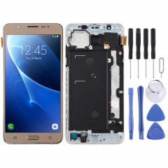 Écran LCD TFT pour Galaxy J7 (2016) / J710F Digitizer Assemblage complet avec cadre (Or)