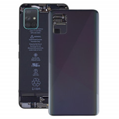 Pour le couvercle arrière de la batterie d'origine Galaxy A51 (noir)
