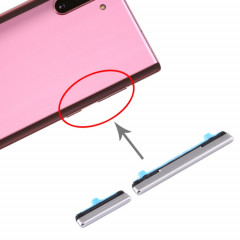 Pour le bouton d'alimentation et le bouton de contrôle du volume Samsung Galaxy Note10 (argent)