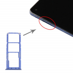 Pour Samsung Galaxy A21s Plateau de carte SIM + Plateau de carte SIM + Plateau de carte Micro SD (Bleu)