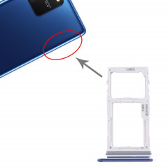 Pour Samsung Galaxy S10 Lite SM-G770 Plateau de carte SIM + Plateau de carte SIM / Plateau de carte Micro SD (Bleu)