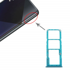 Pour Samsung Galaxy A50s SM-A507 Plateau de carte SIM + Plateau de carte SIM + Plateau de carte Micro SD (Vert)