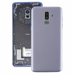 Coque arrière pour Galaxy J8 (2018), J810F/DS, J810Y/DS, J810G/DS avec touches latérales et objectif d'appareil photo (gris)