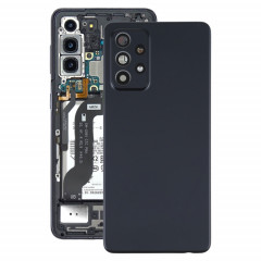 Coque arrière de batterie pour Samsung Galaxy A52 5G/4G avec cache d'objectif d'appareil photo (noir)
