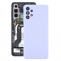 Coque arrière de batterie pour Samsung Galaxy A32 5G avec cache d'objectif d'appareil photo (violet)