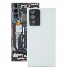 Coque arrière de batterie pour Samsung Galaxy Note20 Ultra avec cache d'objectif d'appareil photo (blanc)