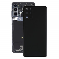 Coque arrière de batterie pour Samsung Galaxy S20+ avec cache d'objectif d'appareil photo (noir)
