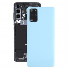 Coque arrière de batterie pour Samsung Galaxy S20+ avec cache d'objectif d'appareil photo (bleu)