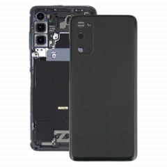 Coque arrière de batterie pour Samsung Galaxy S20 avec cache d'objectif d'appareil photo (noir)