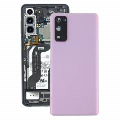 Coque arrière de batterie pour Samsung Galaxy S20 FE avec cache d'objectif d'appareil photo (violet)