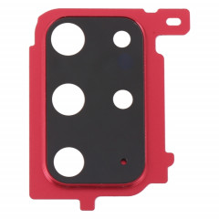 Pour le couvercle de l'objectif de l'appareil photo Samsung Galaxy S20+ (rouge)