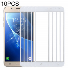 Pour Samsung Galaxy J7 (2016), J710F, J710FN, J710M/MN, J7108 10pcs lentille extérieure en verre d'écran avant (blanc)