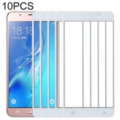 Pour Samsung Galaxy J5 (2016) / J510FN / J510F / J510G / J510Y / J510M 10pcs lentille extérieure en verre d'écran avant (blanc)