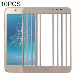 Pour Samsung Galaxy J2 Pro (2018), J250F/DS 10 lentilles extérieures en verre pour écran avant (or)