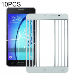 Pour Samsung Galaxy On5 / G550 10pcs Lentille en verre extérieure de l'écran avant (Blanc)