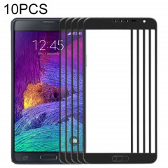 Pour Samsung Galaxy Note 4 / N910 10pcs Lentille en verre extérieure de l'écran avant (Noir)