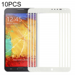 Pour Samsung Galaxy Note 3 Neo / N7505 10pcs Lentille en verre extérieure de l'écran avant (Blanc)