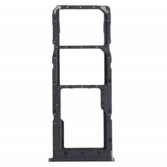 Pour Samsung Galaxy M12 SM-M127 Plateau de carte SIM + Plateau de carte SIM + Plateau de carte Micro SD (Noir)
