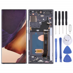 Écran LCD Super AMOLED d'origine pour Samsung Galaxy Note20 Ultra SM-N986 (version 5G) Assemblage complet du numériseur avec cadre (Noir)