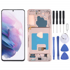 Écran LCD Super AMOLED d'origine pour Samsung Galaxy S21+ (5G) SM-G996 Assemblage complet du numériseur avec cadre (Or)