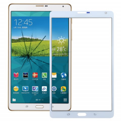 Pour Samsung Galaxy Tab S 8.4 LTE / T705 Lentille extérieure en verre avec adhésif OCA optiquement transparent (blanc)