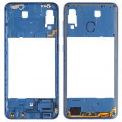 Plaque de lunette de cadre central pour Galaxy A30 SM-A305F / DS (bleu)