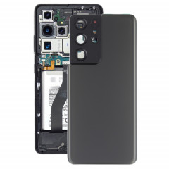 Couverture arrière de la batterie avec couvercle de la lentille de caméra pour Samsung Galaxy S21 Ultra 5G (gris)