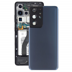 Couverture arrière de la batterie avec couvercle de la lentille de caméra pour Samsung Galaxy S21 Ultra 5G (bleu)