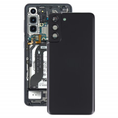 Couverture arrière de la batterie avec couvercle de la lentille de caméra pour Samsung Galaxy S21 + 5G (Noir)
