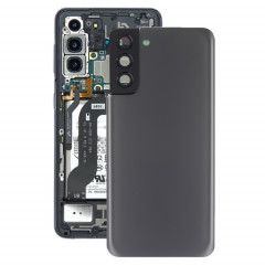 Couverture arrière de la batterie avec couvercle de l'objectif de caméra pour Samsung Galaxy S21 + 5G (gris)