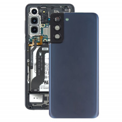 Couverture arrière de la batterie avec couvercle de la lentille de caméra pour Samsung Galaxy S21 + 5G (bleu)