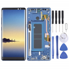 Écran LCD OLED pour Samsung Galaxy Note 8 SM-N950 Assemblage complet du numériseur avec cadre (Bleu)