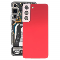 Coque arrière de batterie pour Samsung Galaxy S22 5G SM-S901B avec cache d'objectif d'appareil photo (rouge)
