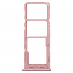 Pour Samsung Galaxy M23 SM-M236B Plateau de carte SIM d'origine + Plateau de carte SIM + Plateau de carte Micro SD (Rose)