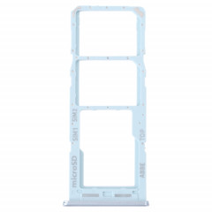 Pour Samsung Galaxy M23 SM-M236B Plateau de carte SIM d'origine + Plateau de carte SIM + Plateau de carte Micro SD (Bleu)