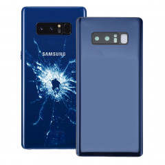 iPartsAcheter pour Samsung Galaxy Note 8 Couverture arrière avec couvercle de la caméra (bleu)
