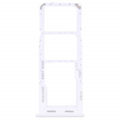 Pour Samsung Galaxy A23 5G SM-A236B Plateau de carte SIM d'origine + Plateau de carte SIM + Plateau de carte Micro SD (Blanc)