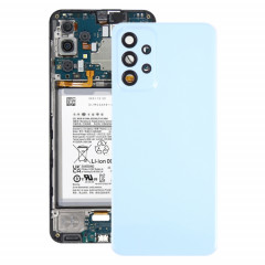 Pour Samsung Galaxy A23 5G SM-A236A Coque arrière de batterie d'origine avec cache d'objectif d'appareil photo (bleu)