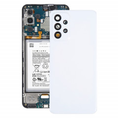 Pour Samsung Galaxy A23 5G SM-A236A Coque arrière de batterie d'origine avec cache d'objectif d'appareil photo (blanc)