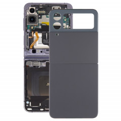 Coque arrière de batterie pour Samsung Galaxy Z Flip4 SM-F721B avec cache d'objectif d'appareil photo (noir)