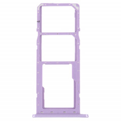 Pour Samsung Galaxy M04 SM-M045F Plateau de carte SIM d'origine + Plateau de carte SIM + Plateau de carte Micro SD (Violet)