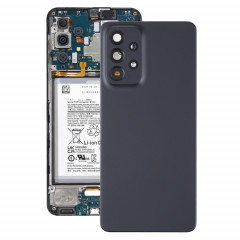 Pour Samsung Galaxy A53 5G SM-A536B Coque arrière de batterie d'origine avec cache d'objectif d'appareil photo (noir)
