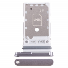 Pour Samsung Galaxy S23 FE SM-S711B Plateau de carte SIM + SIM d'origine (gris)