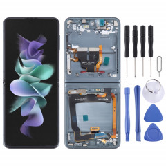 Pour Samsung Galaxy Z Flip3 SM-F711 Ensemble complet de numériseur d'écran LCD d'origine avec cadre (vert)