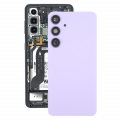 Pour Samsung Galaxy S24 + SM-S926B Couvercle arrière de batterie OEM avec couvercle d'objectif d'appareil photo (violet clair)