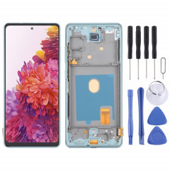 Pour Samsung Galaxy S20 FE SM-G780F 6,43 pouces OLED LCD écran numériseur assemblage complet avec cadre (vert)